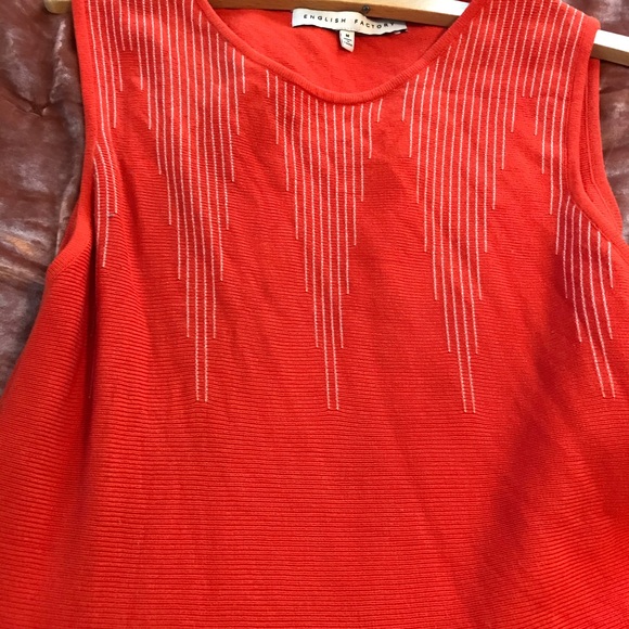 Reddish Orange English factory sweater dress - Picture 2 of 6